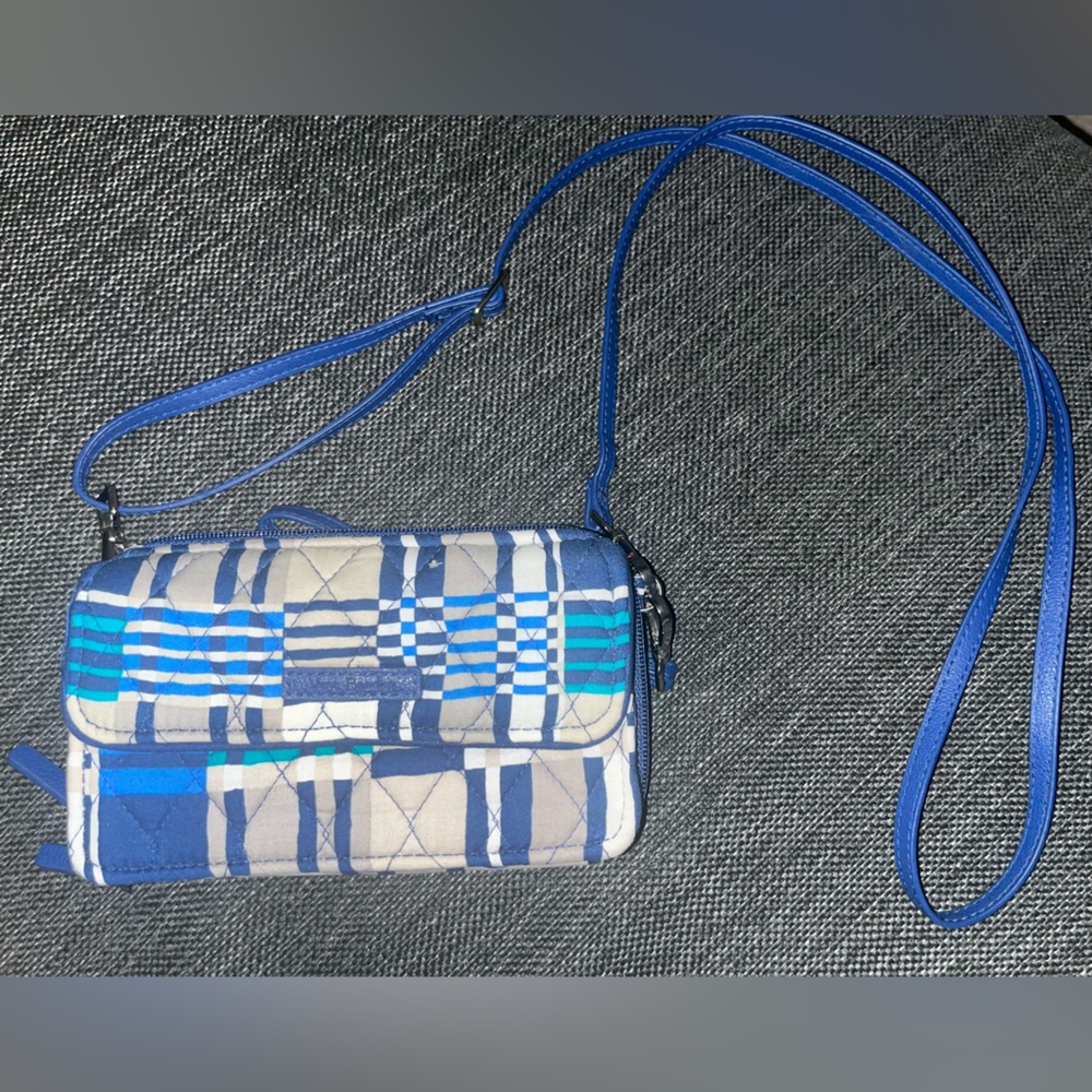 Vera Bradley Blue Plaid Wallet purse